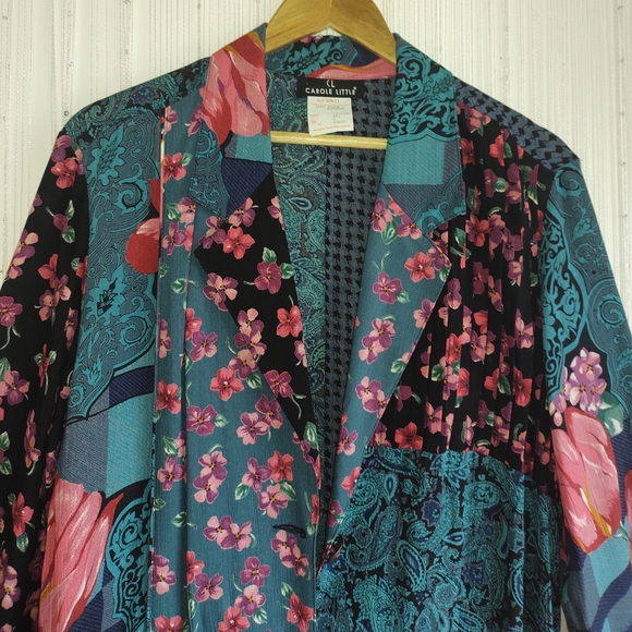 Vintage Patchwork Carole Little Shirt Coat - Picture 4 of 12